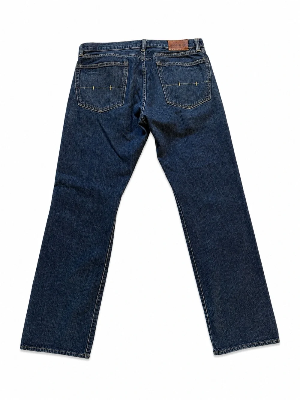 Vintage Polo Ralph Lauren Denim Jeans Mens 35x32 Straight Leg Blue 100% Cotton